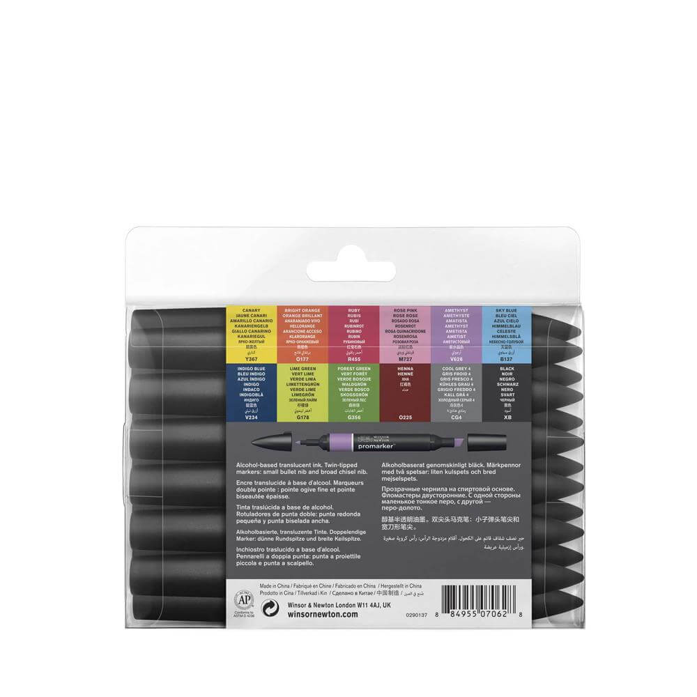 Winsor and Newton ProMarker 12 Set 1